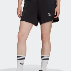 Short Negro-Blanco Adidas Originals Adicolor Split Trefoil