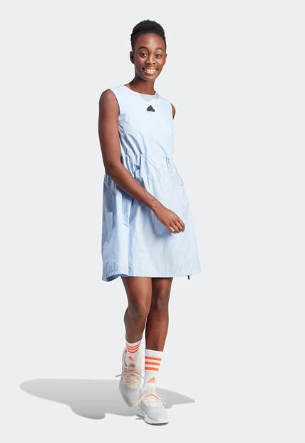 Vestido Celeste Adidas Performance City Escape 3 Vestido Celeste Adidas Performance City Escape