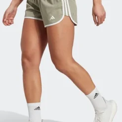 Short Verde Oliva-Blanco Adidas Performance
