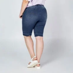 BERMUDA TALLAS GRANDES DENIM TONO OSCURO 7 BERMUDA TALLAS GRANDES DENIM TONO OSCURO -Feminora Moda Tienda De Ventas adrissa 2179 2621102 3 product