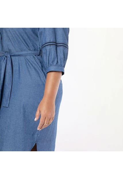 VESTIDO ADRISSA TALLAS GRANDES CAMISERO 4 VESTIDO ADRISSA TALLAS GRANDES CAMISERO - Imagen 2