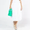 FALDA MIDI BLANCA PARA MUJER