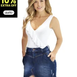 Falda Corta Juvenil Femenino Azul Oscuro Atypical