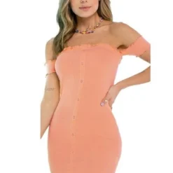 VESTIDO JUVENIL SALMON ATYPICAL 79984