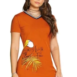 VESTIDO CORTO JUVENIL NARANJA ATYPICAL 92442