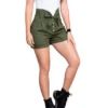 Short Juvenil Femenino Verde Militar Atypical -Feminora Moda Tienda De Ventas atypical 7960 4096631 1 product