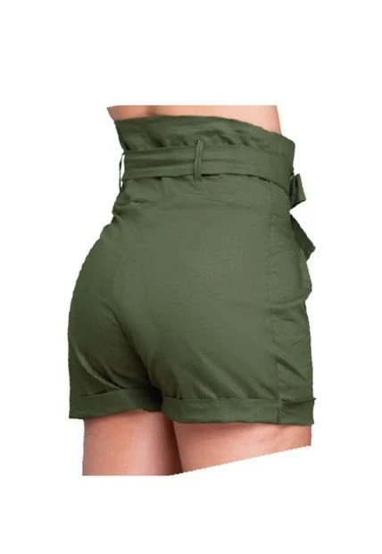 Short Juvenil Femenino Verde Militar Atypical 4 Short Juvenil Femenino Verde Militar Atypical - Imagen 2