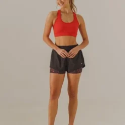 Short Negro-Rojo Bronzini Active Éxito -Feminora Moda Tienda De Ventas bronzini active 1764 0337022 4 product