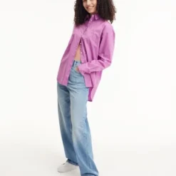 Calvin Klein Camisa Manga Larga Con Logo Mujer Violeta Mujer Morado -Feminora Moda Tienda De Ventas calvin klein 2149 0828622 3 product