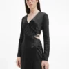 Vestido Con Logo Negro Calvin Klein