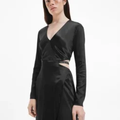 Vestido Con Logo Negro Calvin Klein