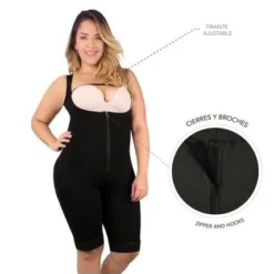 Faja Larga Moldeadora Control Abdomen Levanta Cola Para Mujer 3009 Fajas Canela