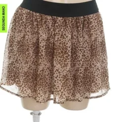 Falda Café Forever 21 (Producto De Segunda Mano)