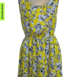 Vestido Amarillo Forever 21 (Producto De Segunda Mano)