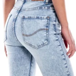 High Waist Skinny Fit Jeans Tono Claro Color Blue -Feminora Moda Tienda De Ventas color blue 0588 7843822 5 product