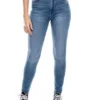High Waist Skinny Fit Jeans Tono Medio Color Blue