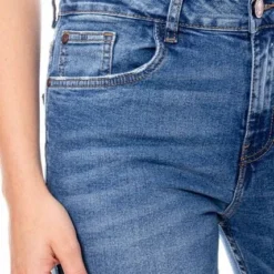 Medium Waist Skinny Fit Jeans Tono Medio Color Blue -Feminora Moda Tienda De Ventas color blue 1246 0294822 4 product