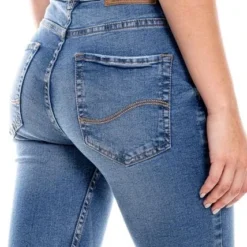 Medium Waist Skinny Fit Jeans Tono Medio Color Blue -Feminora Moda Tienda De Ventas color blue 1246 0294822 5 product