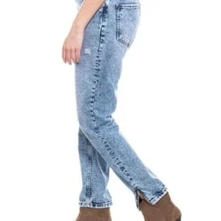 High Waist Straight Fit Jeans Tono Claro Color Blue -Feminora Moda Tienda De Ventas color blue 1668 4635822 6 product