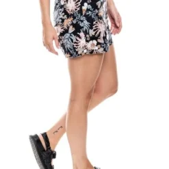 High Waist Short Con Elástico En Cintura Estampado Flores Color Blue 15 High Waist Short Con Elástico En Cintura Estampado Flores Color Blue -Feminora Moda Tienda De Ventas color blue 1830 6198822 7 product