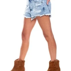Slouchy Denim Shorts Tono Medio Con Botonadura Interna Y Rotos Color Blue 12 Slouchy Denim Shorts Tono Medio Con Botonadura Interna Y Rotos Color Blue -Feminora Moda Tienda De Ventas color blue 1968 0446822 5 product
