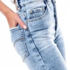 High Waist Skinny Fit Jeans Tono Claro Con Botonadura Interna Color Blue 12 High Waist Skinny Fit Jeans Tono Claro Con Botonadura Interna Color Blue -Feminora Moda Tienda De Ventas color blue 2685 8056222 4 product
