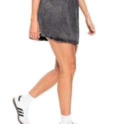 Falda Corta En Chambray Eco Recycle Color Blue -Feminora Moda Tienda De Ventas color blue 2826 9257822 5 product