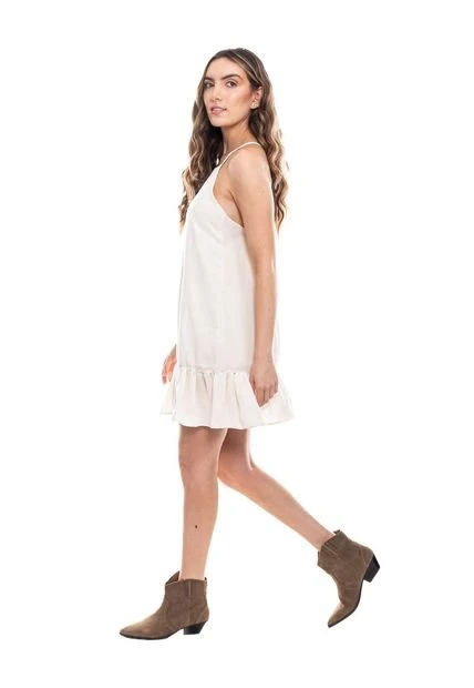 Vestido Corto De Tiras Con Bolero En Parte Inferior Color Blue 5 Vestido Corto De Tiras Con Bolero En Parte Inferior Color Blue - Imagen 3