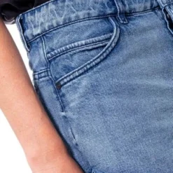 Slouchy Denim Shorts Tono Medio Con Botonadura Interna Color Blue 12 Slouchy Denim Shorts Tono Medio Con Botonadura Interna Color Blue -Feminora Moda Tienda De Ventas color blue 3471 9358822 4 product