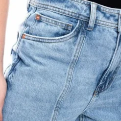 High Waist Flare Jeans Tono Claro Con Cortes Delanteros Color Blue 12 High Waist Flare Jeans Tono Claro Con Cortes Delanteros Color Blue -Feminora Moda Tienda De Ventas color blue 4558 4339822 4 product