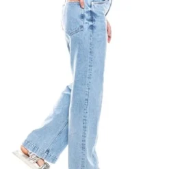 High Waist Flare Jeans Tono Claro Con Cortes Delanteros Color Blue 15 High Waist Flare Jeans Tono Claro Con Cortes Delanteros Color Blue -Feminora Moda Tienda De Ventas color blue 4567 4339822 7 product