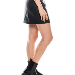 Falda Corta Efecto Cuero Con Botones Color Blue -Feminora Moda Tienda De Ventas color blue 6395 0379822 7 product