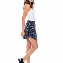 Falda Corta Con Boleros Estampado Floral Color Blue -Feminora Moda Tienda De Ventas color blue 9041 0430922 5 product