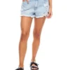 Denim Shorts Tono Medio Con Rotos Eco Recycle Color Blue -Feminora Moda Tienda De Ventas color blue 9350 0440822 1 product