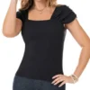 Blusa Flor Negro Para Mujer Croydon