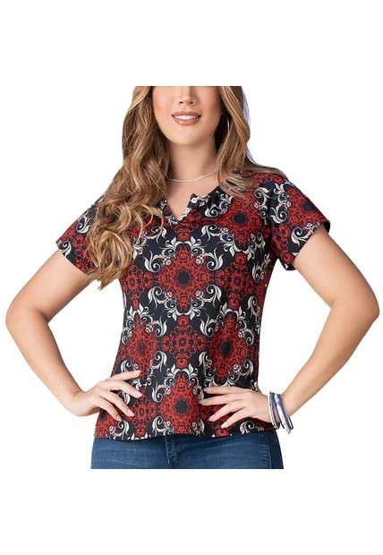Blusa Leidy Rojo Para Mujer Croydon 3 Blusa Leidy Rojo Para Mujer Croydon