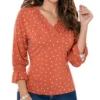 Blusa Lauryn Naranja Para Mujer Croydon