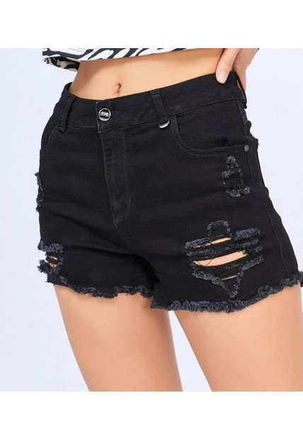 Shorts Negro Derek Lovely 824531 6 Shorts Negro Derek Lovely 824531 - Imagen 4
