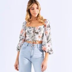 Blusa Tipo Corset Derek