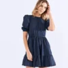 Vestido Para Mujer Corto En Chambray Derek -Feminora Moda Tienda De Ventas derek 6174 9923722 1 product