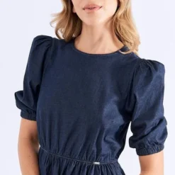 Vestido Para Mujer Corto En Chambray Derek -Feminora Moda Tienda De Ventas derek 6178 9923722 3 product