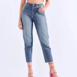 Jean Para Mujer Con Ruedo Desflecado Derek -Feminora Moda Tienda De Ventas derek 6841 3733722 6 product
