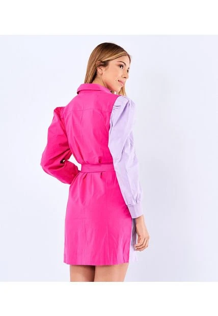 Vestido Fucsia Derek 826714 4 Vestido Fucsia Derek 826714 - Imagen 2