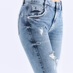 Jean Skinny Para Mujer Con Perlas Derek -Feminora Moda Tienda De Ventas derek 8765 5702222 4 product