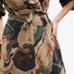 Vestido Café-Verde-Terracota Desigual -Feminora Moda Tienda De Ventas desigual 2868 7810502 4 product