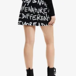 Falda Negro-Blanco Desigual 7 Falda Negro-Blanco Desigual -Feminora Moda Tienda De Ventas desigual 5575 5923991 2 product