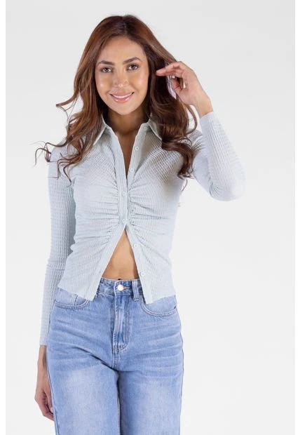 Blusa Fruce Verde Para Mujer 3 Blusa Fruce Verde Para Mujer