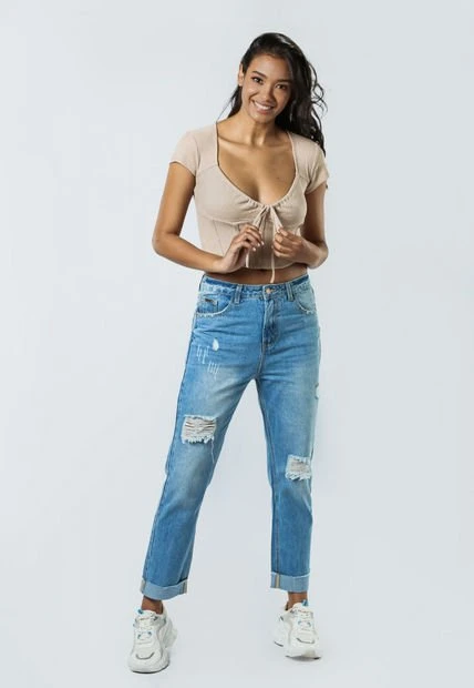 Blusa Con ESCOTE Para Mujer 5 Blusa Con ESCOTE Para Mujer - Imagen 3