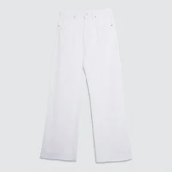 Jean Mujer Facol Wide-Leg Blanco Algodón