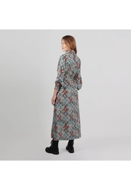 Vestido Cuello Camisero Manga Larga 4 Vestido Cuello Camisero Manga Larga - Imagen 2